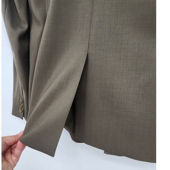 Theory Sedeia Contour 100%‎ Virgin Wool Blazer Brown Size 4 - Picture 9 of 12
